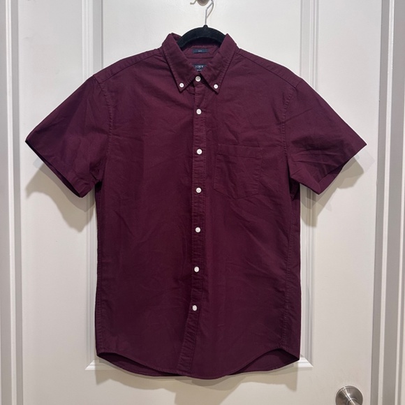 J. Crew Burgundy Button-Down Shirt - Picture 2 of 4